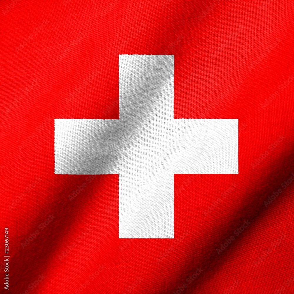 3D Flag of Switzerland waving 3D Flag of Switzerland waving