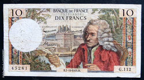 Dix Francs Voltaire photo