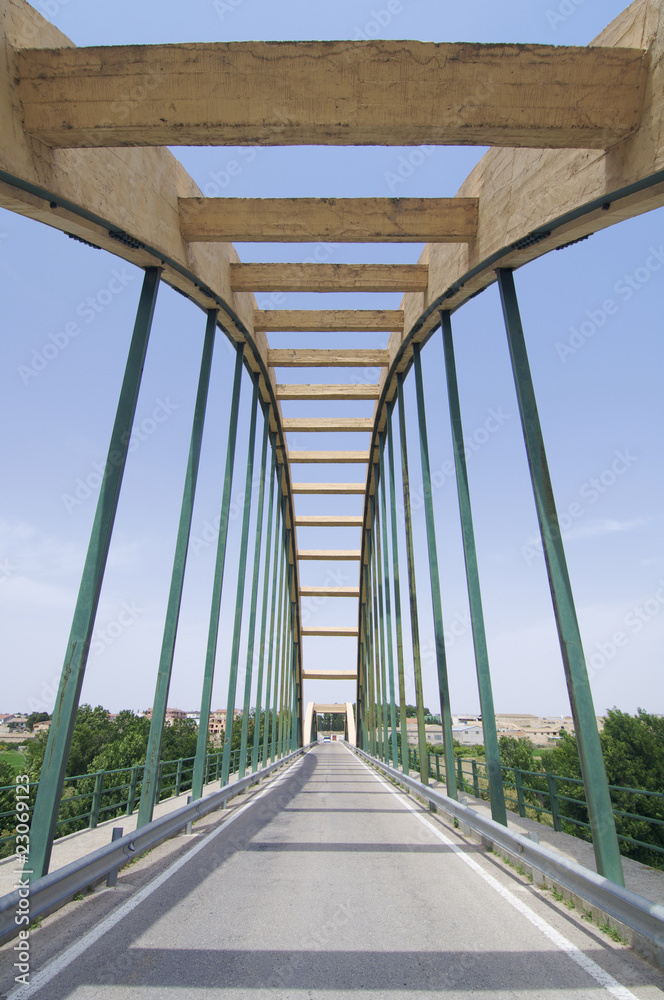 concrete suspension bridge