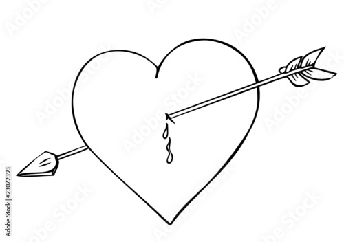 Herz, Pfeil, Liebe, Amor, Liebeskummer, verliebt