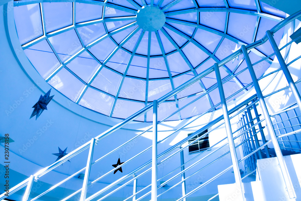Blue glass ceiling Blue glass ceiling