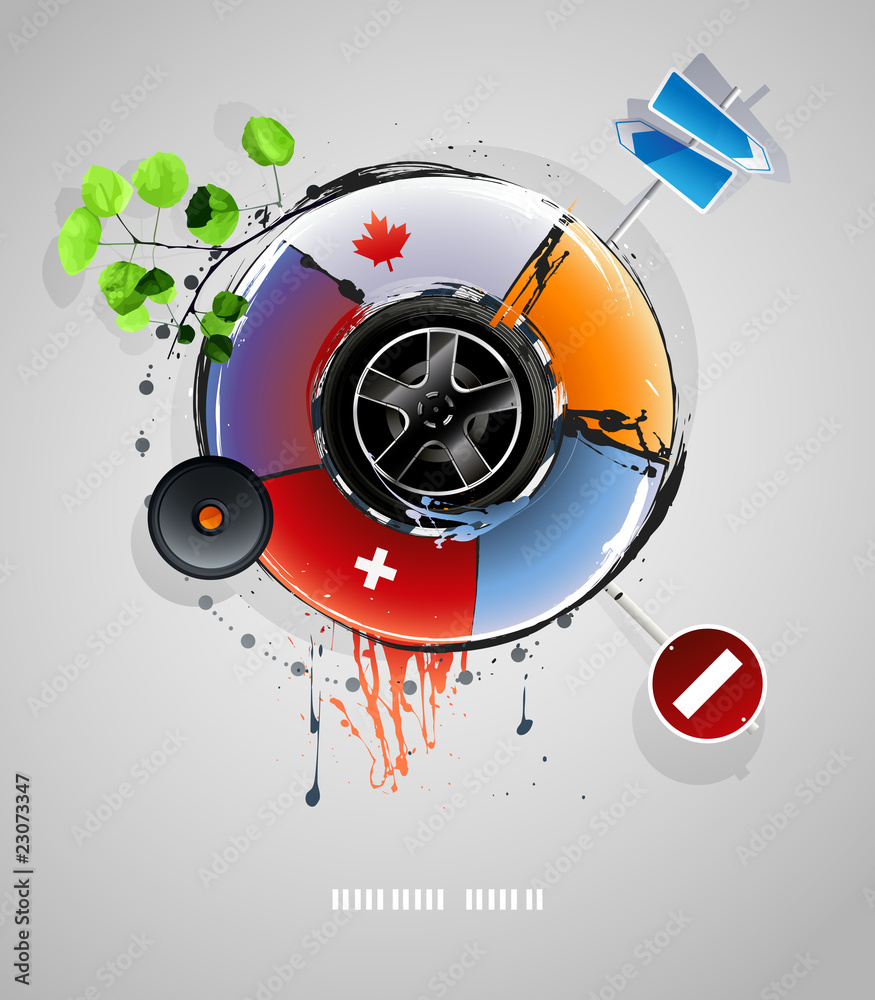 Fototapeta premium dirty abstract grunge background, speed racing