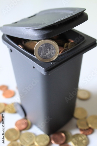 Kleingeld Entsorgung