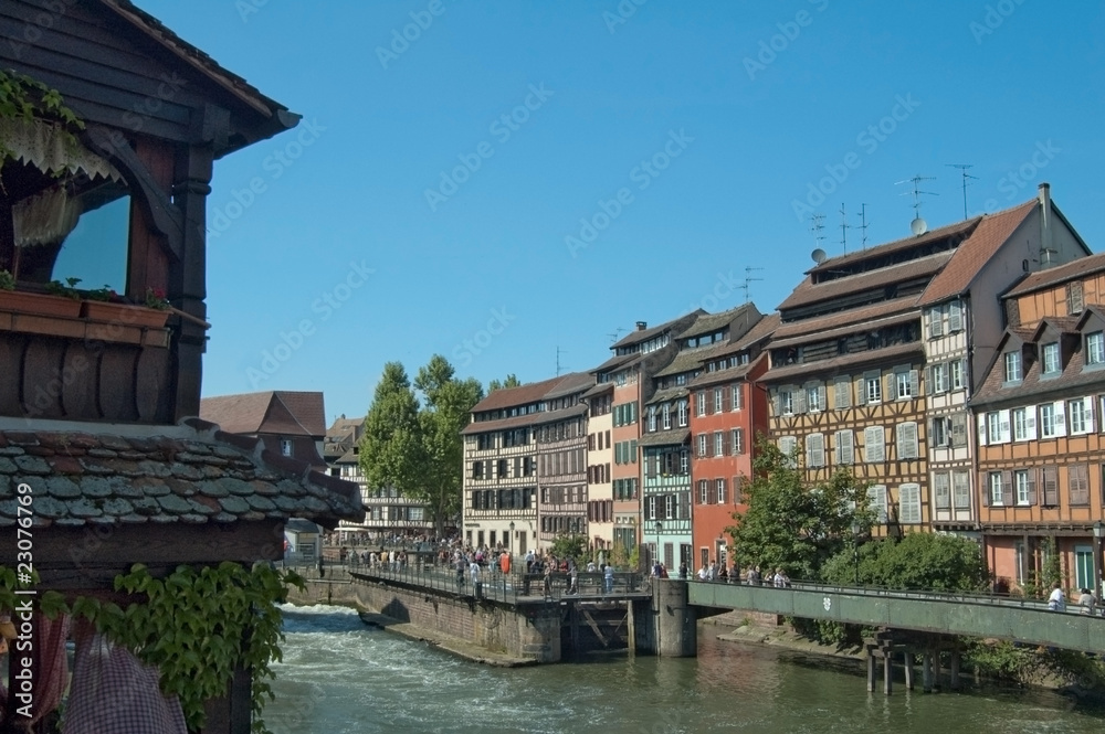 Strassburg Innenstadt mit Kanal