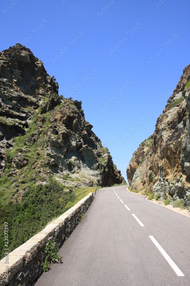 Naklejka premium route du cap corse