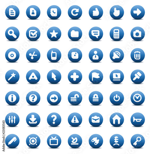 Vector icons for computer interface