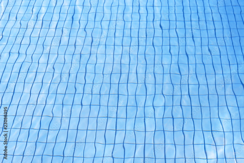 blue water texture at pool