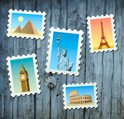 travel stamps