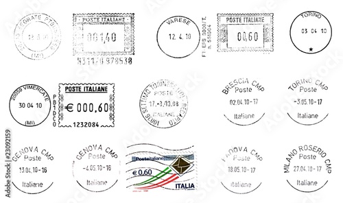 Italian Postmarks (blacks) photo