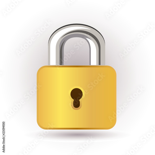 gold lock
