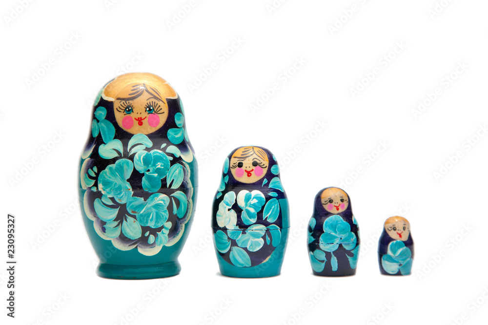 russian nesting dolls (babushka) in a straight line russian nesting dolls (babushka) in a straight line