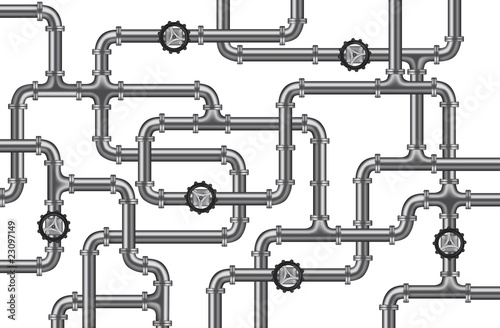 plumbing water oil pipelines tubing background isolated