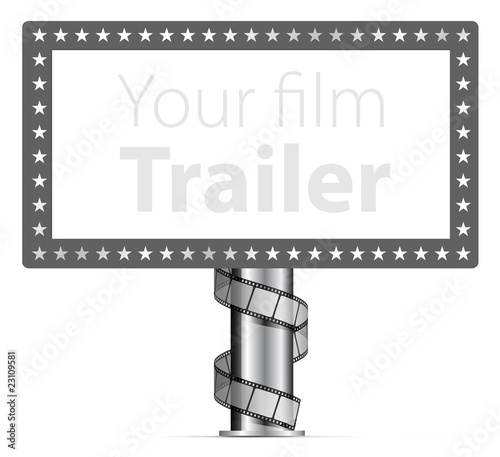 Billboards with wraps film strip