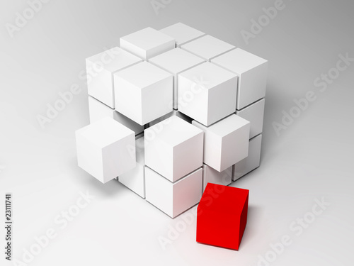Cubes. Abstract background