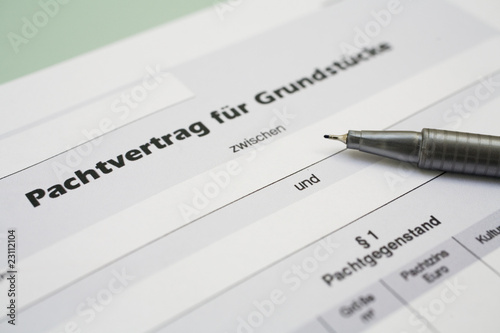 Abschluss eines Pachtvertrags