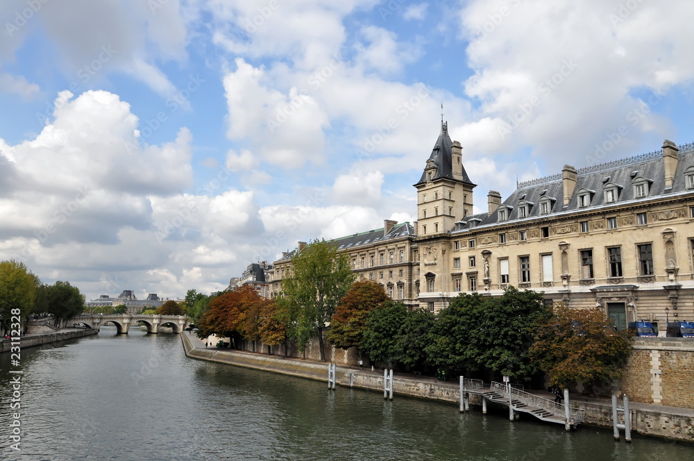 River Seine in Paris, France, Europe.