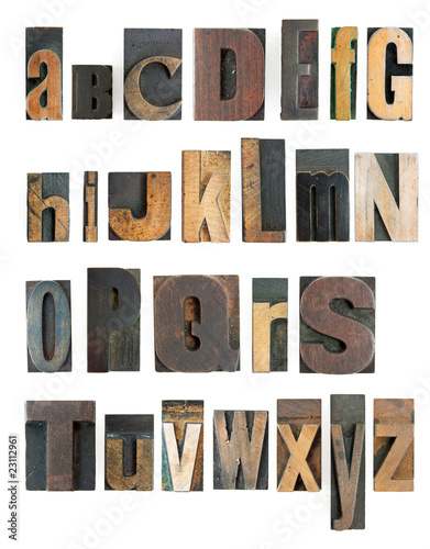 letterpress alphabet photo