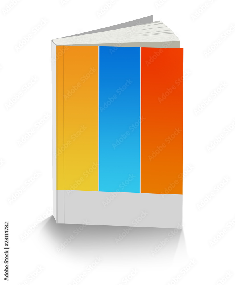 Illustration of book on white background Illustration of book on white background