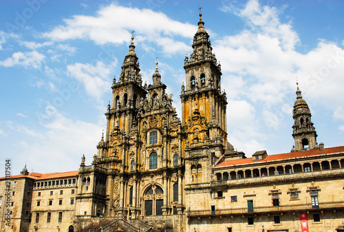 Billede på lærred Cathedral of Santiago de Compostela