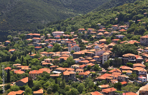 Andritsaina Greek traditional village at Arcadia, Greece