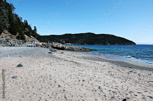 Sandy Beach Landscape In Rural Newfoundland