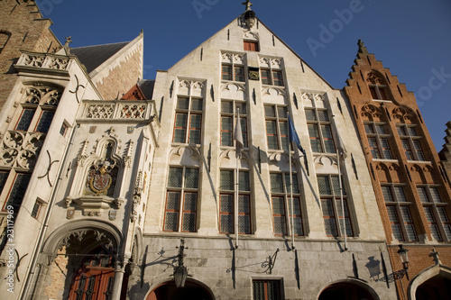 Typical Facades in Bruges; Belgium; Europe