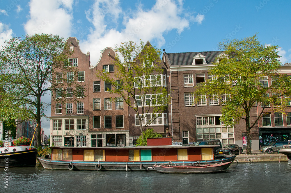A channel in Amsterdam