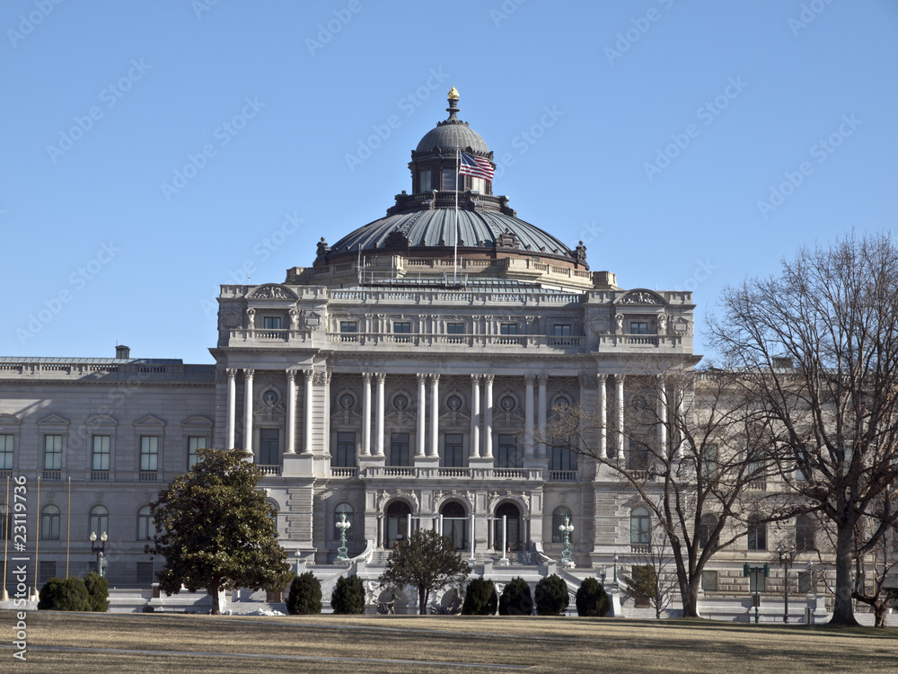 Fototapeta premium Front Facade Library of Congress
