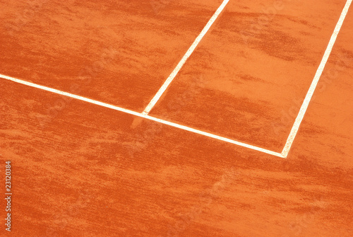 Tennis court in clay