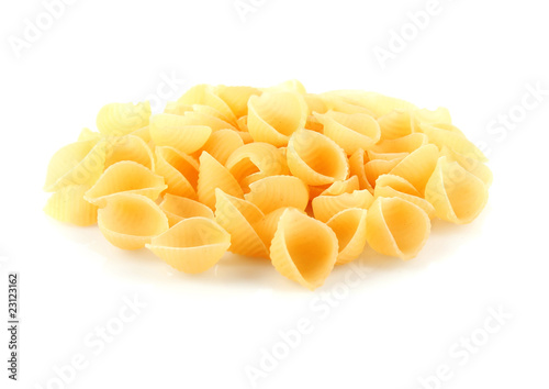 Italian pasta in form of shell