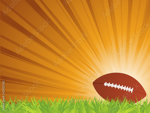 American Football on Grass