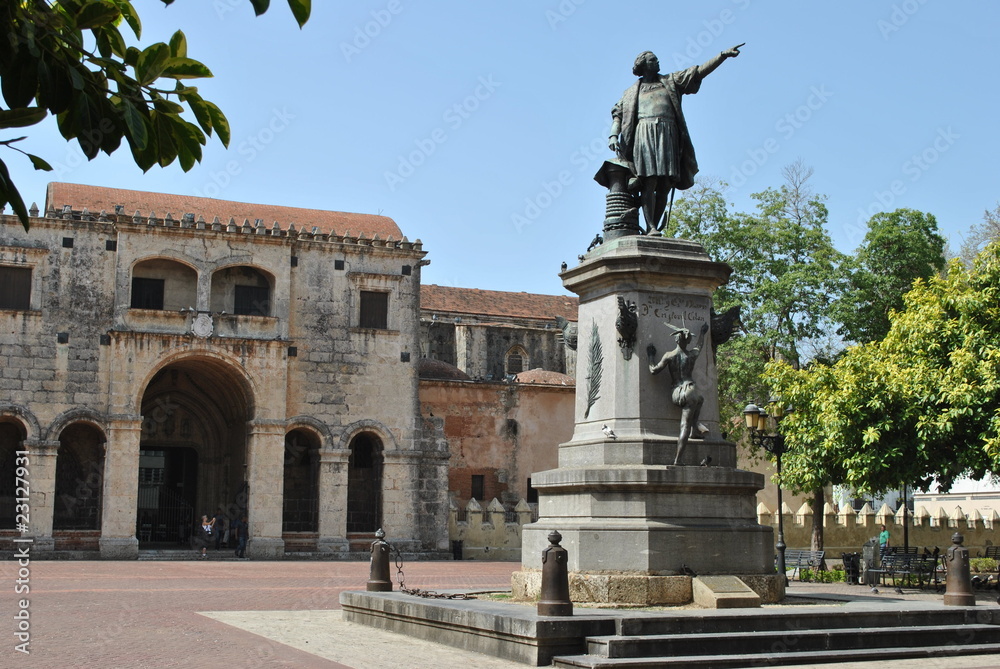 columbus and cathedral, santo domingo