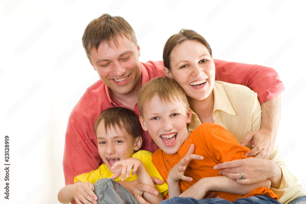 parents with two children together