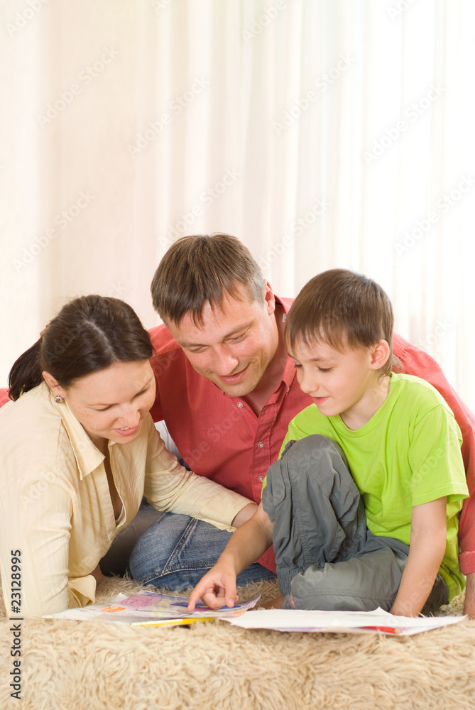 portrait of a happy family