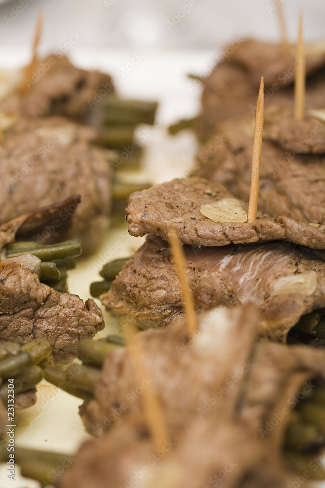 Involtini mit grünen Bohnen Involtini mit grünen Bohnen