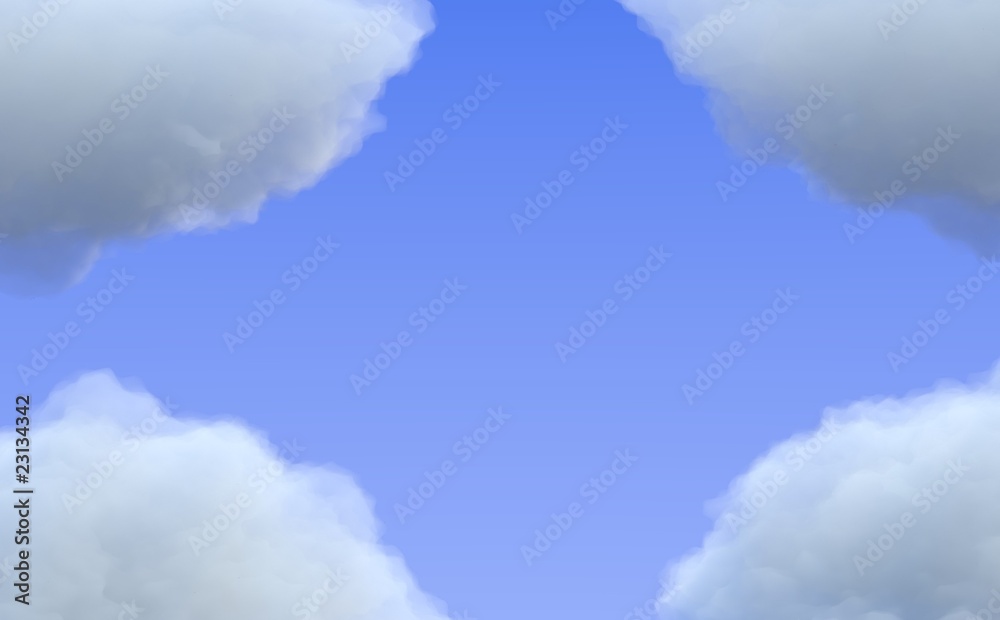 Naklejka premium Pochmurna ramka