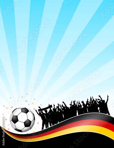 plakat fussball(feld) deutschland X