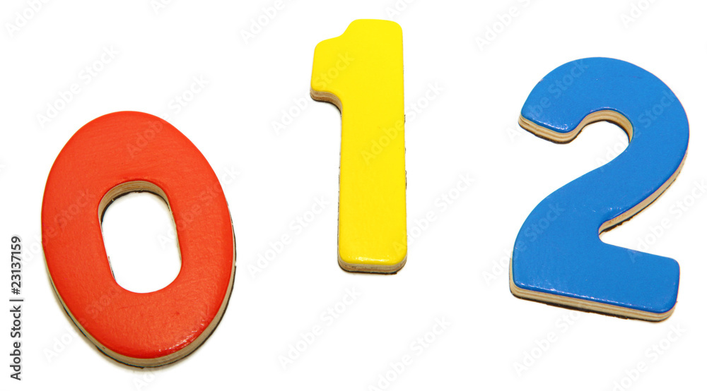 Colorful Magnetic Numbers 0 1 2 Colorful Magnetic Numbers 0 1 2