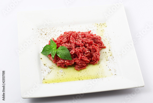 Fotografi tartare di carne