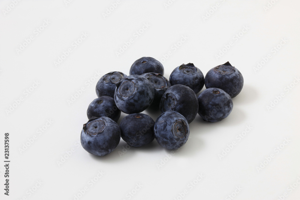 Blueberries on White Background Blueberries on White Background