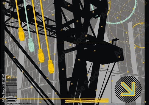 City Crane Design with USB Plugs.