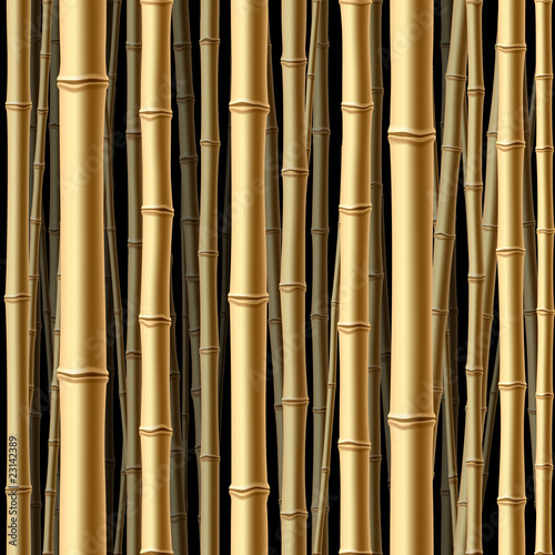 Seamless bamboo forest. Vector.