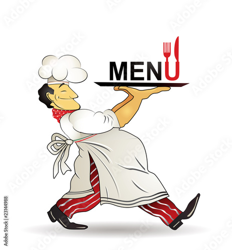 Vector Illustration Of Cook