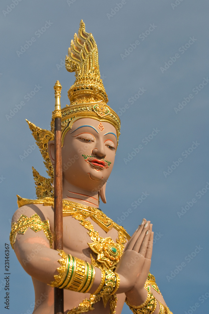 Obraz premium statue guardian deity