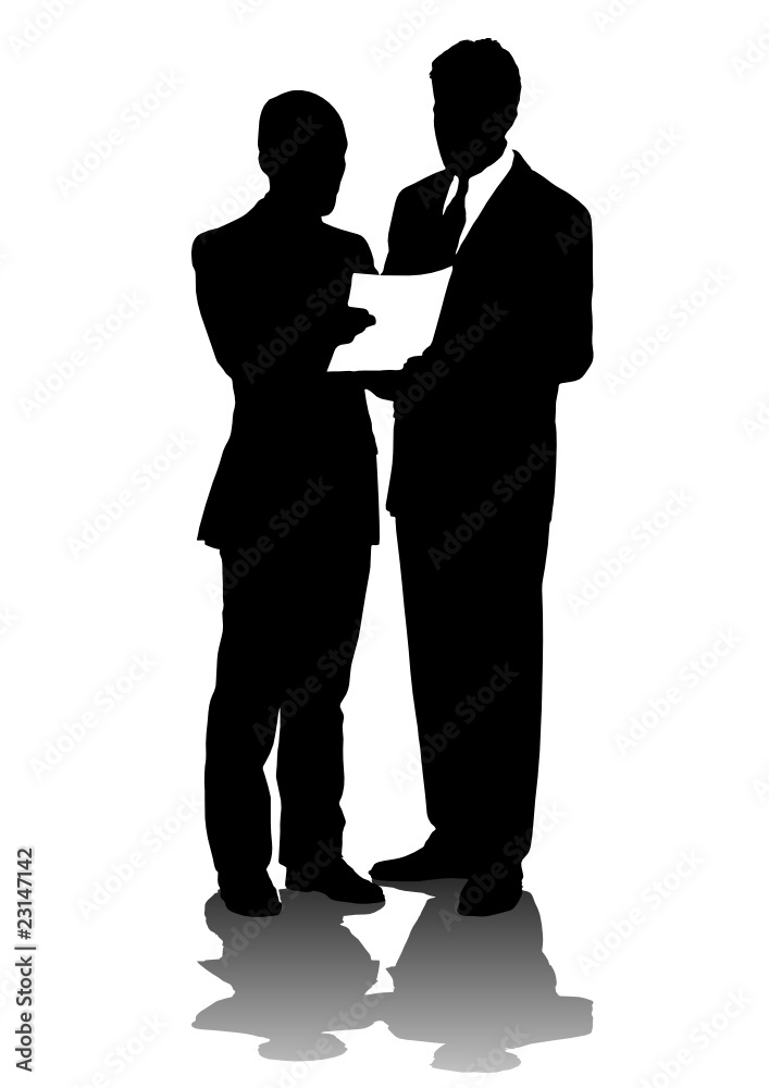 businessmen talking together