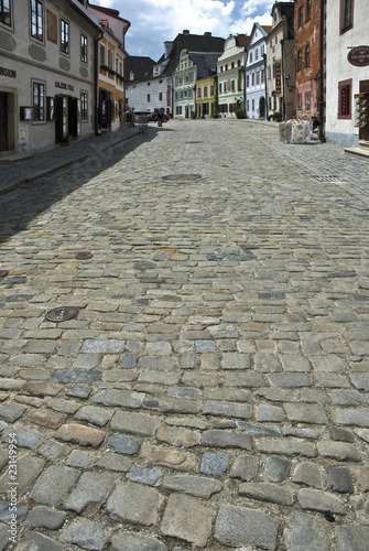 Historical street in Cesky Krumlov