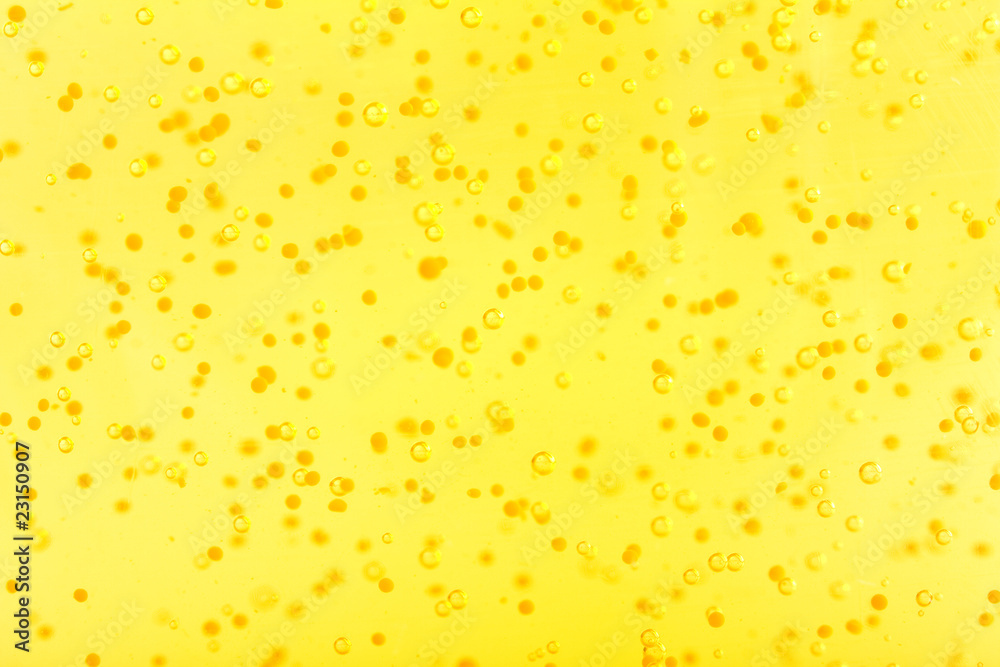 Abstract yellow bubbles background