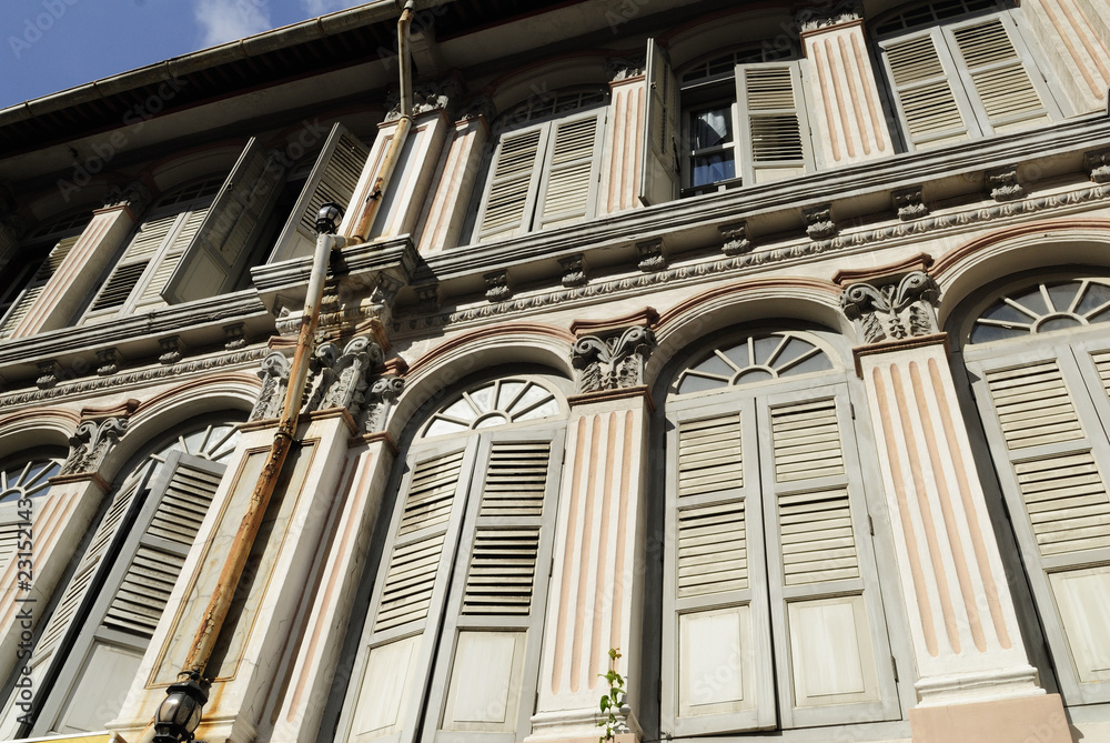 Obraz premium Old house in Chinatown Singapore