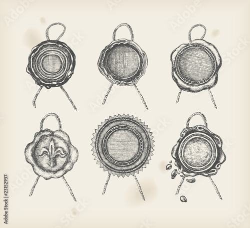 Wax seal - drawing