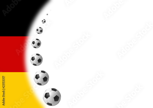 Fussball Rahmen Deutschland Flagge photo